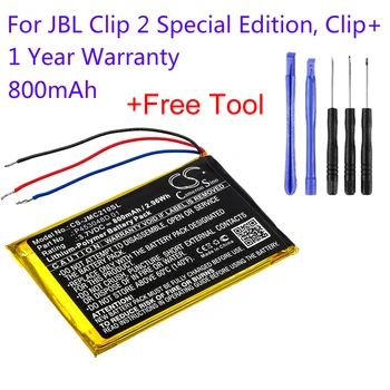 

Cameron Sino P453048D 01 For JBL Clip 2 Special Edition,Clip plus 800mAh CS-JMC210SL Bluetooth Replacement Speaker Battery Accu