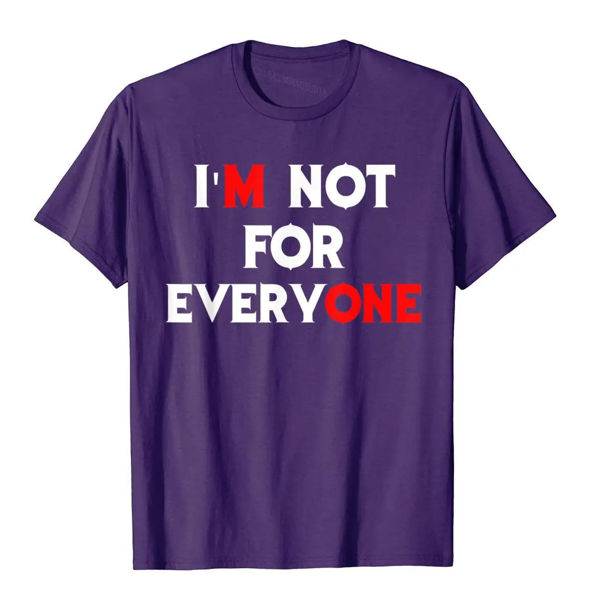 Women's I'm Not For Everyone Funny Cool Anti Social Gift T-Shirt__B12579purple