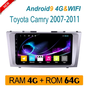 

4GRAM auto Radio For TOYOTA camry 2007 2008-2011 car DVD multimedia system GPS navigator player IPS split screen carplay Android
