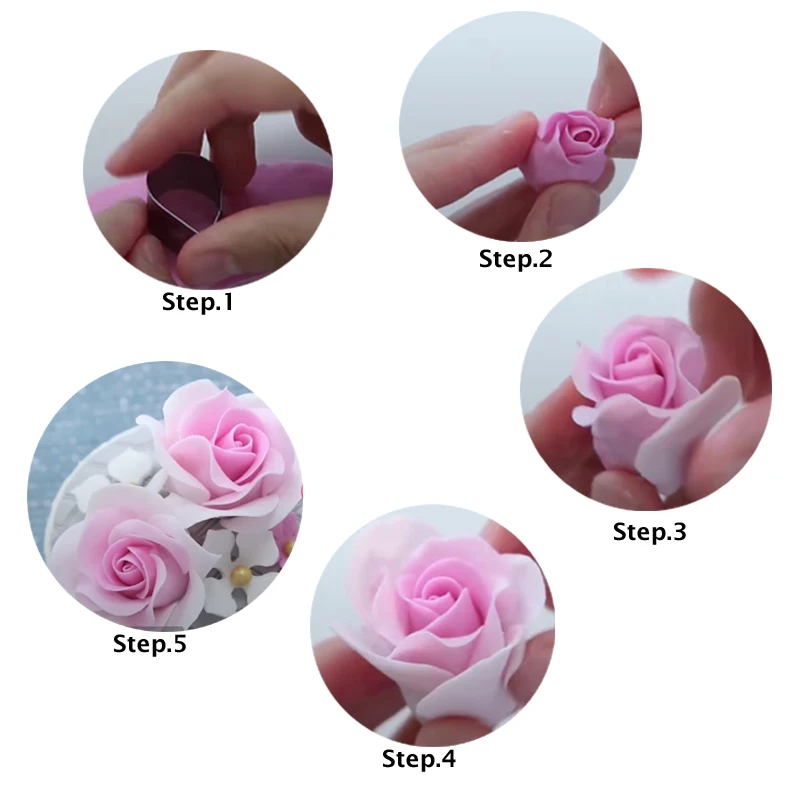 Rose Petal Silicone Veiner Mould Meridians Bake Gumpaste SugarClay Fondant Mold Cake Decorating Tool 2pcs flower silicone mould,silicone mold