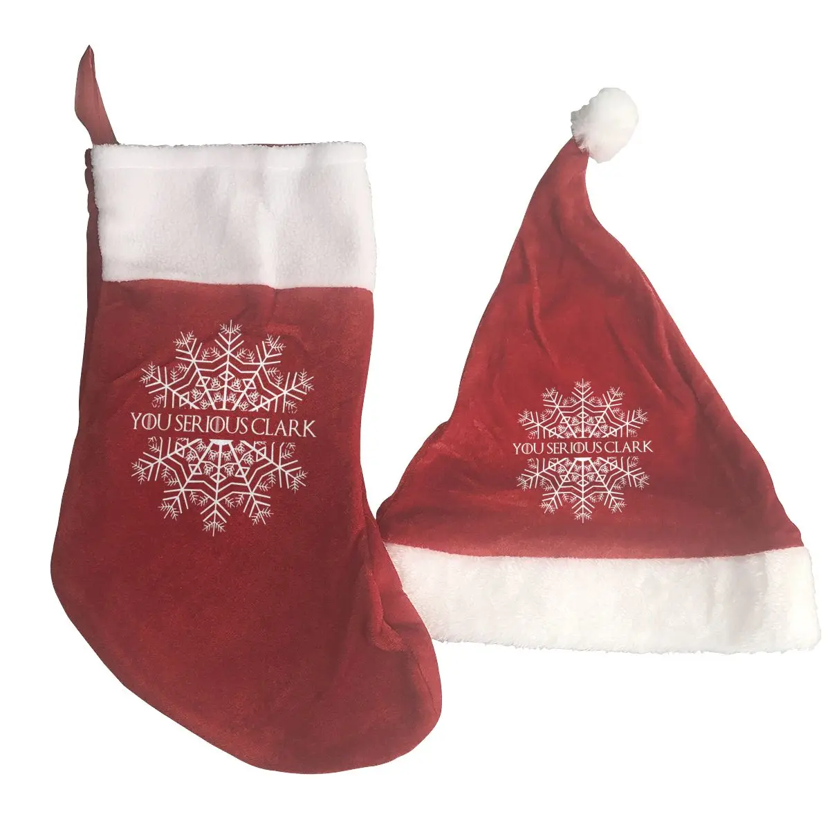 

Christmas Ornaments You Serious Clark Big Snowflakes Decoration Christmas Hats and Socks Custom Your Own Design Santa Hats