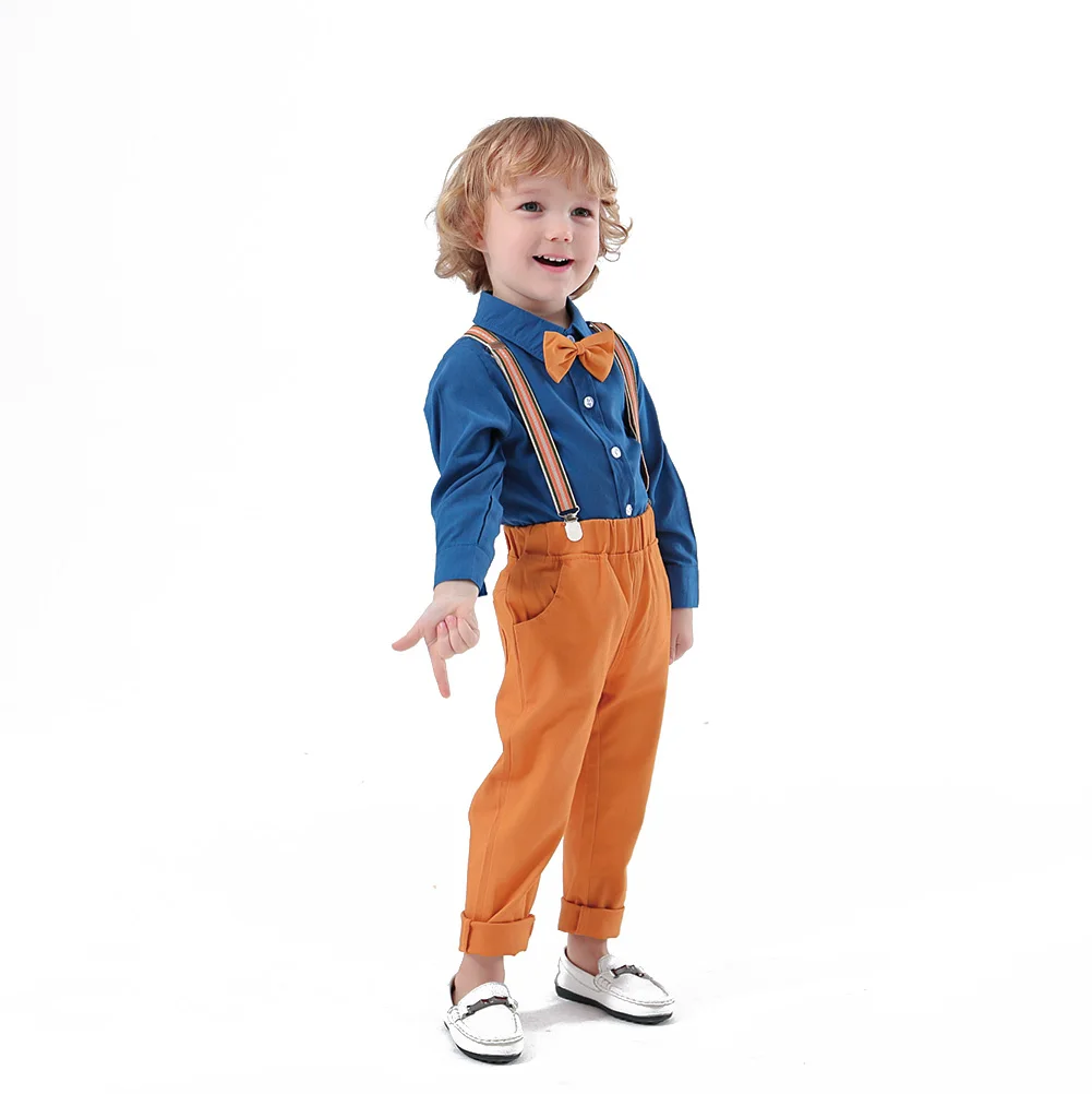 Toddler Baby Boy Gentleman Long Sleeve Clothes Outfit Suit