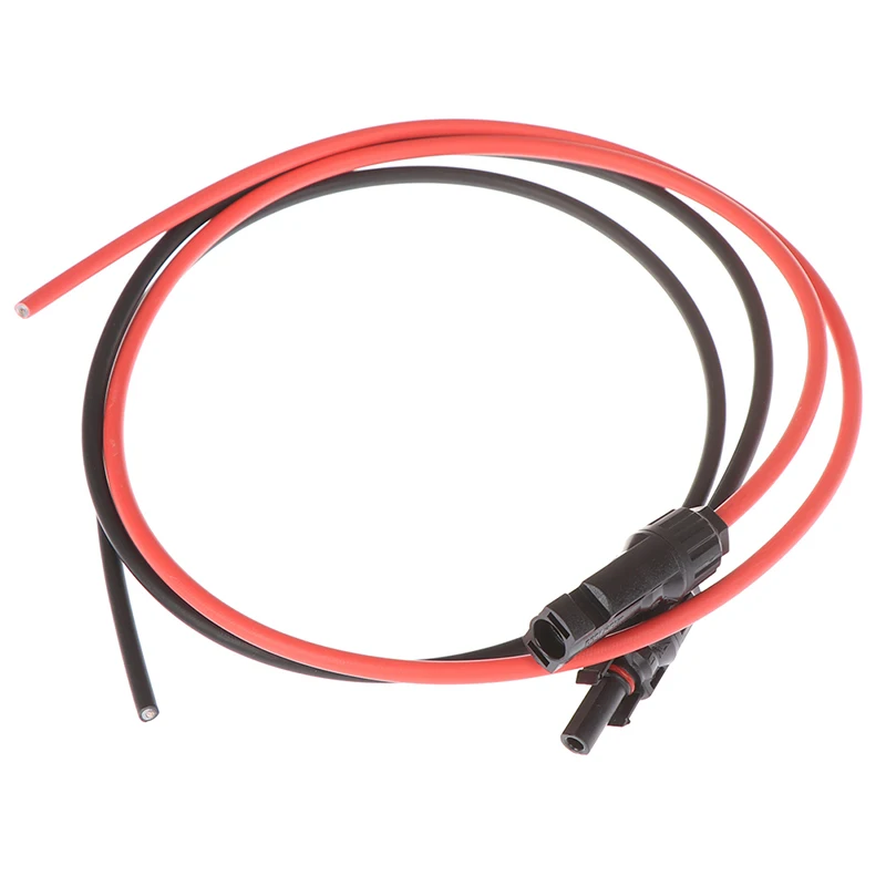 

1 Pair Solar Panel Extension Cable Copper Wire Black and Red with MC4 Connector Solar PV Cable 6/4/2.5 mm2 10/12/14 AWG