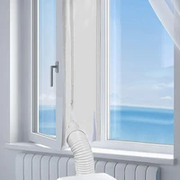 Promotion! AirLock Window Seal for Portable Air Conditioner,400 Cm Flexible Cloth Sealing Plate Window Seal with With Zip and Ad 1