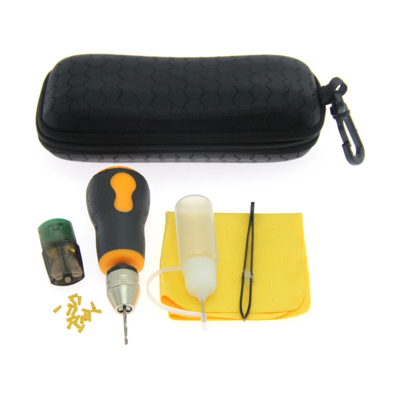 

Electronic Cigarette Vape Pod Punch Hole Punching Oil Tool Kit E-Cigarette Punch Tool Diy Hole for RELX Zero JUU Pod Cartridge