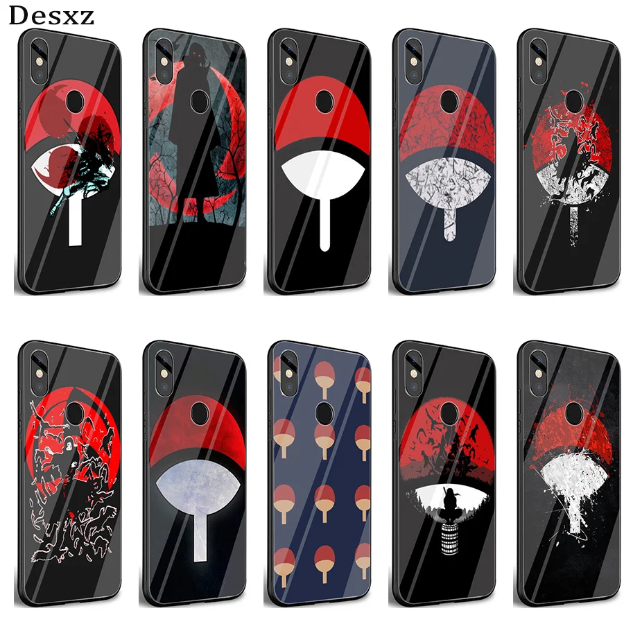 Стеклянный чехол Desxz Naruto Shippuden Uchiha Itachi Clan для Xiaomi mi 8 Lite 9 A1 A2 Red Note 5 6 7 Pro 6A 4X Pocophone