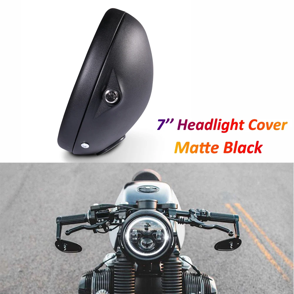 7 inch LED Headlight Back Cover for Motorcycle Cafe Racer Bobber