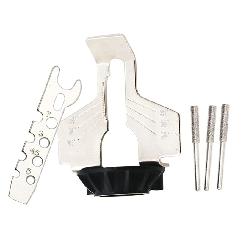 

Chain Saw Sharpening Attachment Sharpener Guide Drill Adapter Head Ruler