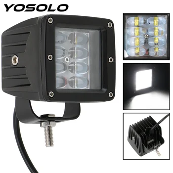 

YOSOLO Car LED Light Bar 3inch Work Light Offroad Driving Fog Lamp DRL 10-30V 24W Flood Led Beams
