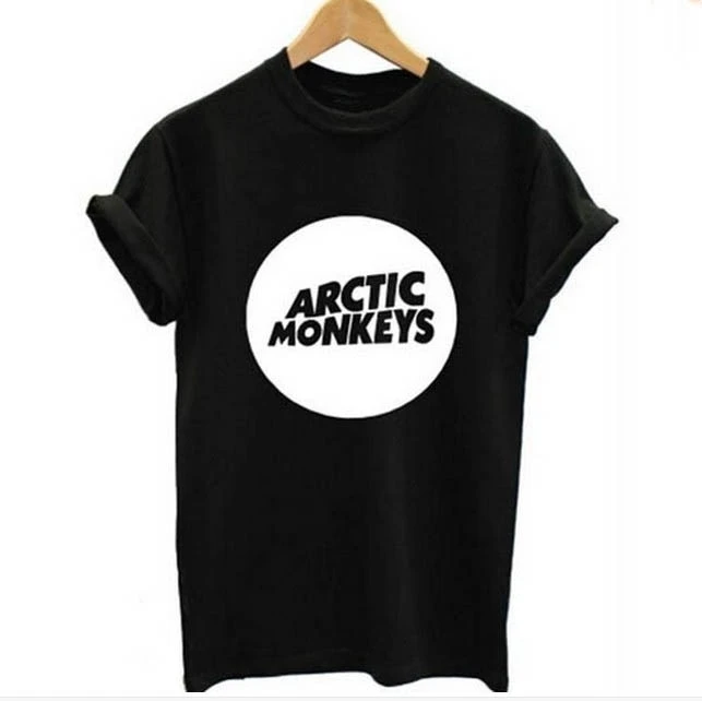 Arctic Monkeys Мужская футболка Инди рок-н-ролл с коротким рукавом o-образным вырезом