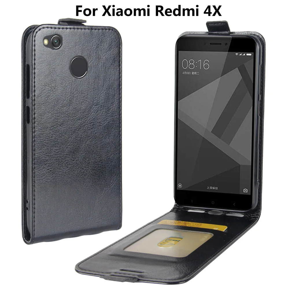 MUSTTRUE Phone Cover For Xiaomi Redmi 4X Case Magnetic Leather Flip Wallet for Redmi4X Cases Card Business Shell |