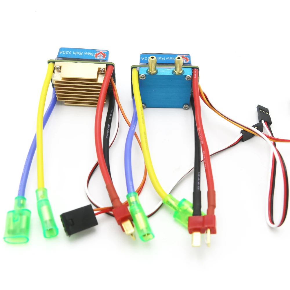 

1pcs New Rain 320A Brushed ESC Speed Controller Dual Mode Regulator band brake 5V 3A for 1/10 RC Car/RC Boat
