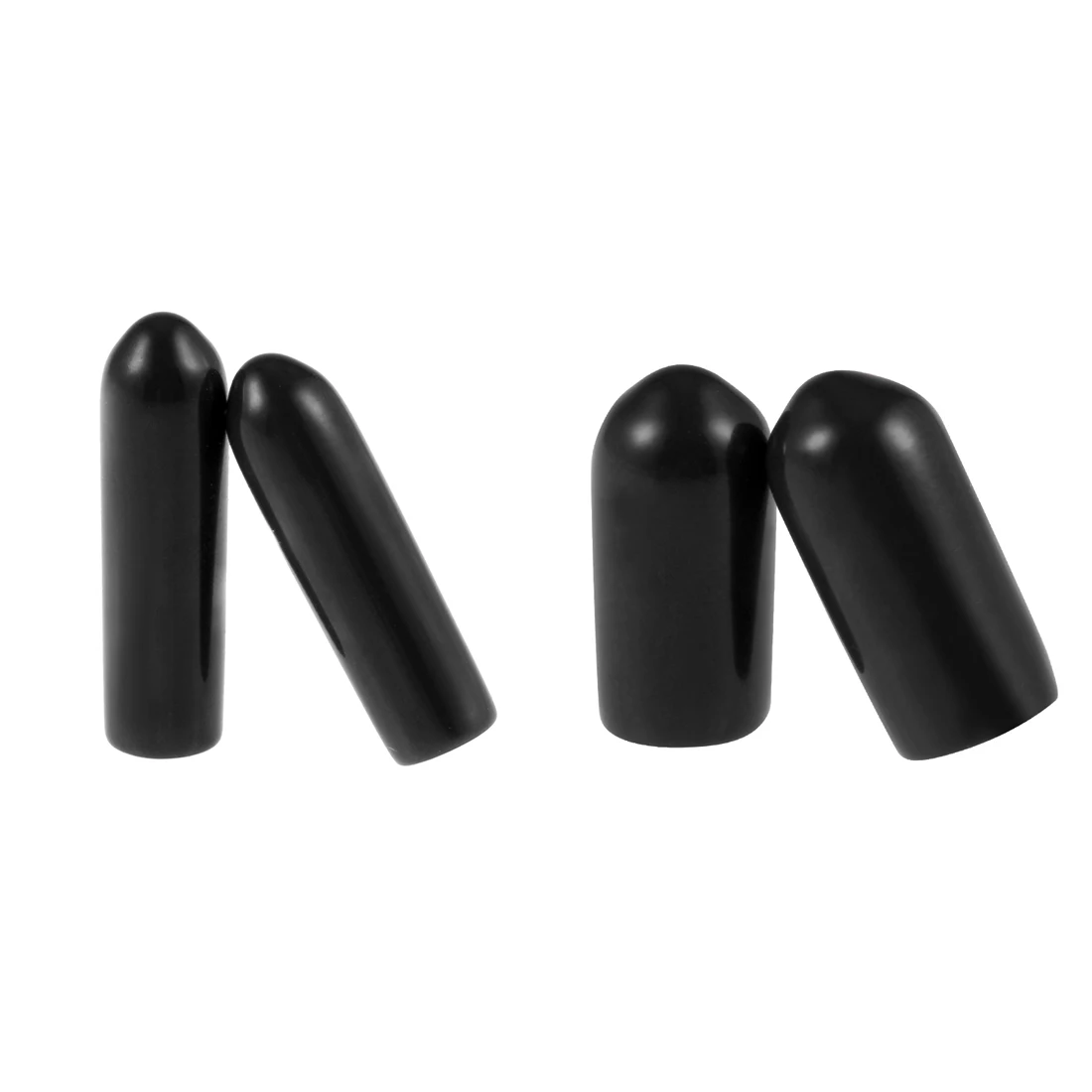 

uxcell 100Pcs Screw Thread Protectors Rubber End Cap Cover Tube Caps for Furniture Electricity Black Flexible Insulated
