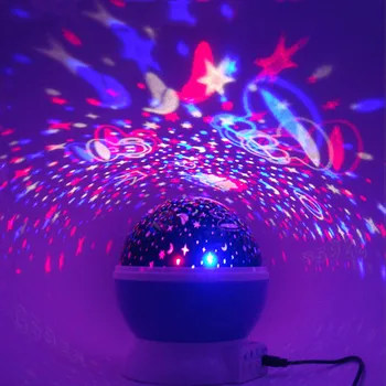 

LED Night Light Projector Star Moon Sky Rotating Sleep Romantic LED USB Projection Lamp for Children Baby Bedroom Gift