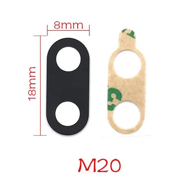M20 20 шт./лот для samsung A10 A20 A30 A50 A40 A60 A70 M10 M20 M30 задняя Камера Стекло объектив Камера Стекло с клей - Цвет: M20