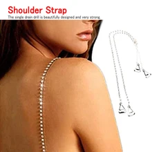 Прозрачные 2 ряда Кристальные великолепные Пром бретели для бюстгальтера со Стразами Пояс Новые вечерние Женское нижнее белье, бюстгальтер ремень