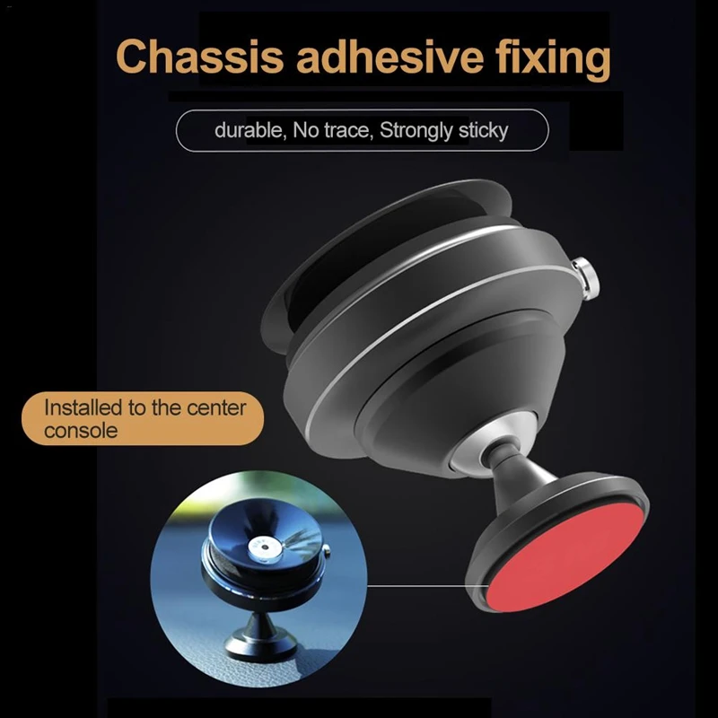 360 Degrees Adjustable Vacuum Suction Cup Car Phone Holder Vent Magnetic Mobile Phone Stand
