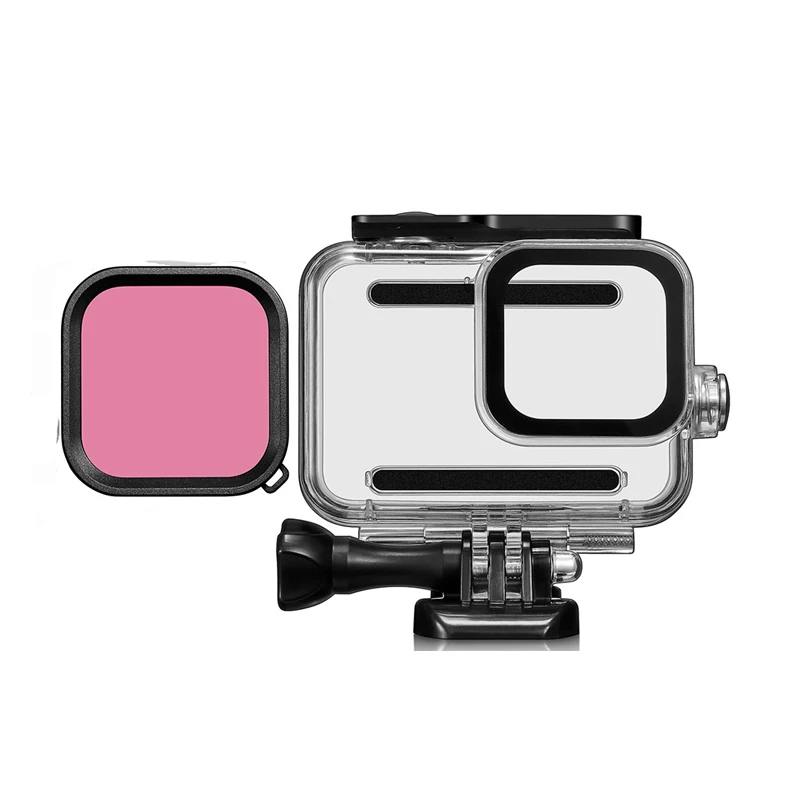 Для Gopro 8 Водонепроницаемый чехол для дайвинга 45 м защитный+ цветной фильтр для подводной защиты для Gopro Hero 8 Go Pro Аксессуары
