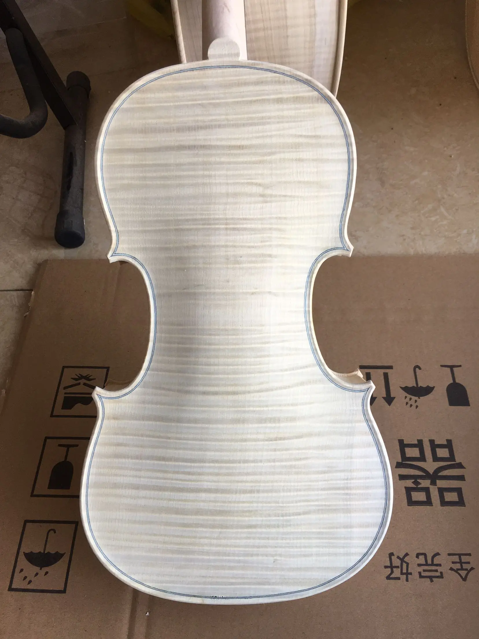 Одноплатный белый эмбрион незавершенный Белый Клен деревянная скрипка 4/4 твердая древесина натуральное зерно белая скрипка Высокое качество