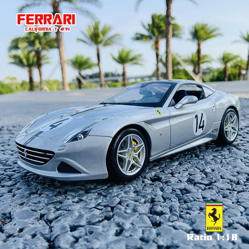 Bburago 1:18 Ferrari California T 70Th #14 #6 Anniversary Edition Simulazione In Lega Modello Di Auto Artigianato Decorazione Collezione Giocattolo