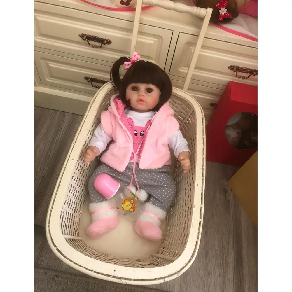 LeadingStar 47 см Силиконовые Reborn Super Baby реалистичные детские Bonecas Детские куклы Bebes Reborn игрушки для детей Подарки
