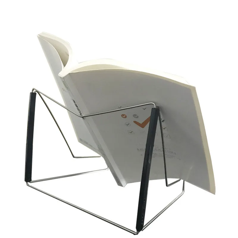 

1 pcs Bookends Portable book stainless steel Rest Tablet Room Book holder Foldable Multifunction Stand Pages Fixed Stationery