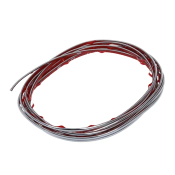 

Silver Car Grille Exterior Chrome Styling Decoration Moulding Trim Strip 4mm