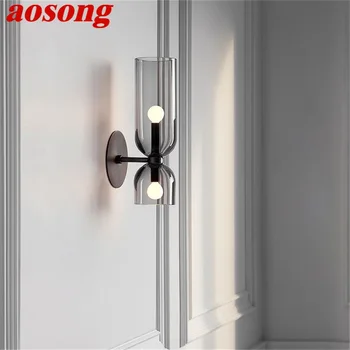 

AOSONG Modern Wall Lamps Fixture LED Nordic Minimalist Wall Sconce Bedside Decorative For Home Living Room Dining Room Aisle