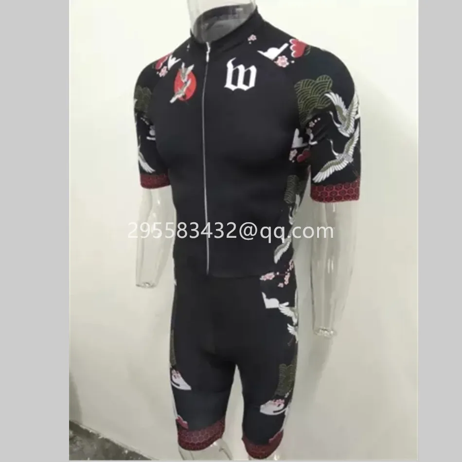 Wattie Ink Cycling Pro Team Kit Aero Cycling Jumpsuit Front Zipper Open Lycra Custom Bike Apparel Skinsuit Body Suits Triathlon