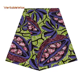 

African Fabric Ankara African Real Wax Prints Cotton Fabric Diamond Pattern BintaRealWax High Quality For Party Dress 24FS1345