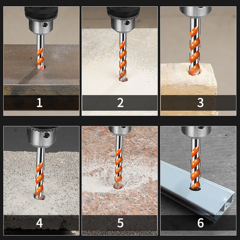 4/5/6/8/mm Hole Saw Drill Bits 10 Pcs Titanium Coated Sawtooth Drill Bit Tool Set for Cutting Carpenter Woodworking Metal