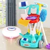 1 Set Of Children's Cleaning Tool Toy Plastic Household Cleaning Tools Toys 1