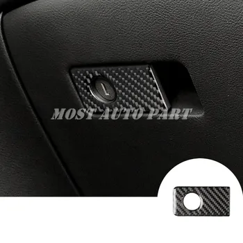 

Carbon Fiber Console Glove Box Button Trim Cover 1pcs For Infiniti Q50 2013-2020
