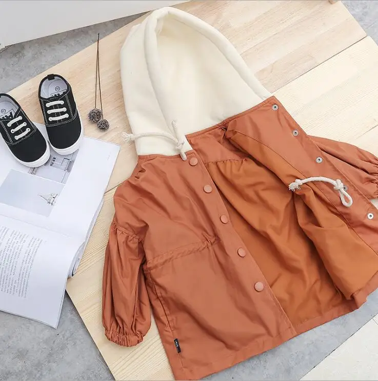 

2019 New Arrival Girls Hooded Coat Thicken Winter Full Sleeve Fashion Kids Jacket 1-6 Years PQ23