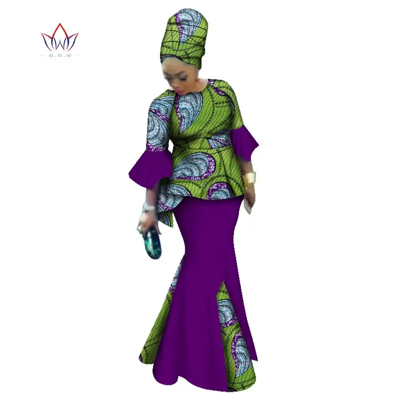 Комплект одежды женский из 2 предметов короткий топ с рукавами колоколами и