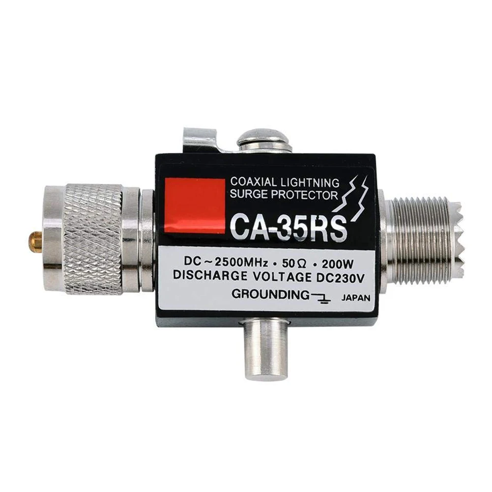 

CA 35RS Connector Coaxial Surge Protector UHF High Safety Low Loss Antenna Arrester Full Protection Outdoor Two Way Radio