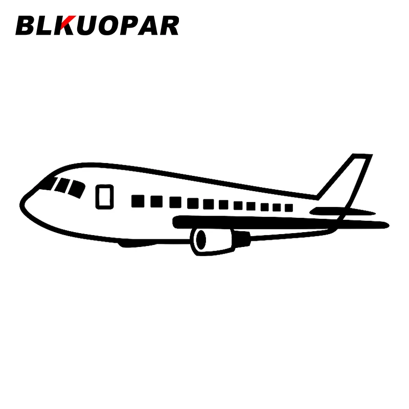 

BLKUOPAR for Airplane Car Sticker Occlusion Scratch Graphics Decal Creative Windshield Refrigerator Air Conditioner Car Styling