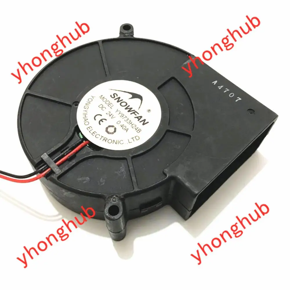SNOWFAN YY9733H24B DC 24V 0.4A 97x97x33 мм 2 провод Сервер вентилятор