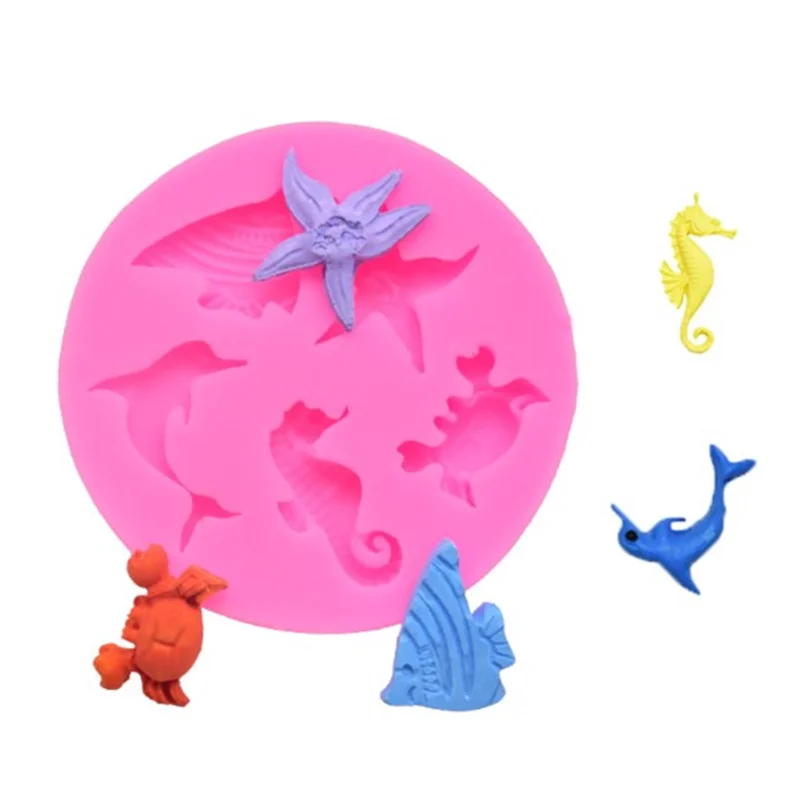 Wedding Birthday Confectionery Tools DIY Baking Sea Animal Starfish Dolphin Cake Mold Fondant Chocolate Cookies Decoration | Дом и сад