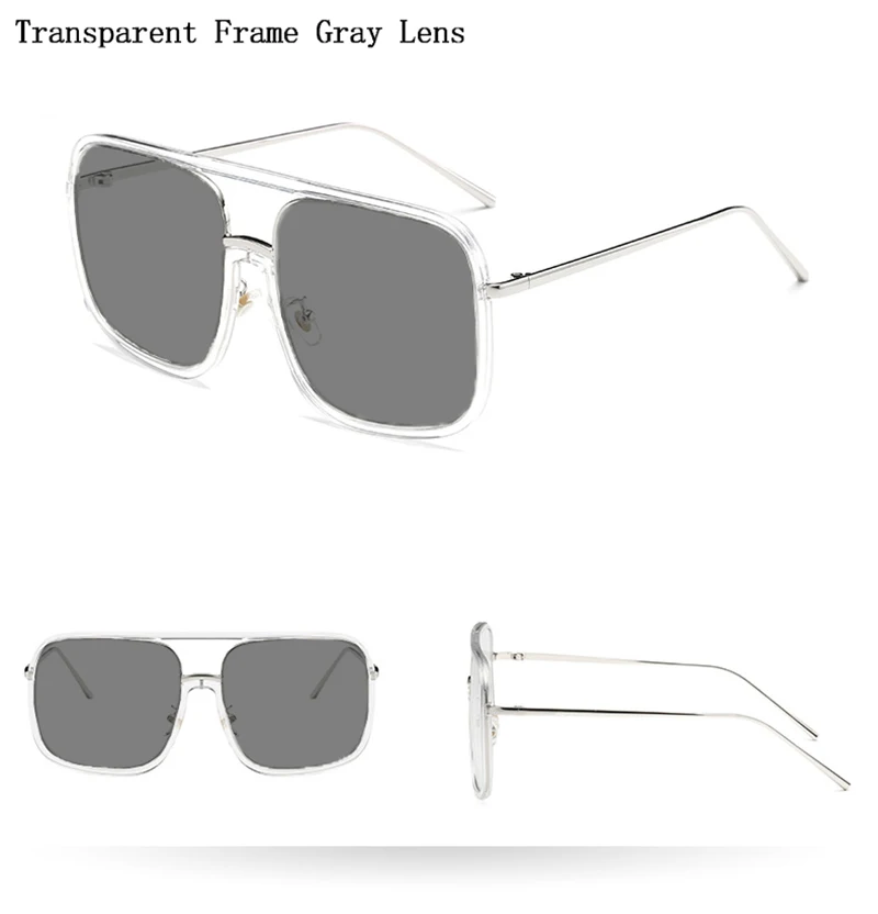 Oversize Square Frame Myopia Polarized Sunglasses for Women Men Neaisighted Shades Sun Eyeglasses Driving Spectacles Retro N5