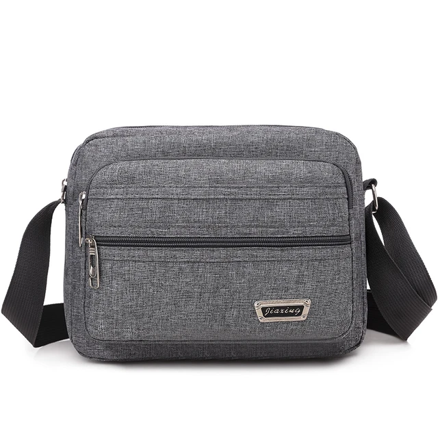 Bolso de hombro de moda para hombre, bolsa cruzada de tela Oxford de tamaño  pequeño Horizontal, bolso de mensajero de ocio, bolsillo con solapa, Bolso  pequeño de verano - AliExpress