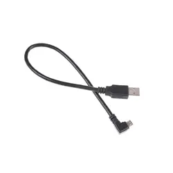 Левый Угловой 90 градусов Micro USB Мужской к USB разъем зарядного устройства для передачи данных кабель 25 см для планшетного телефона зарядный