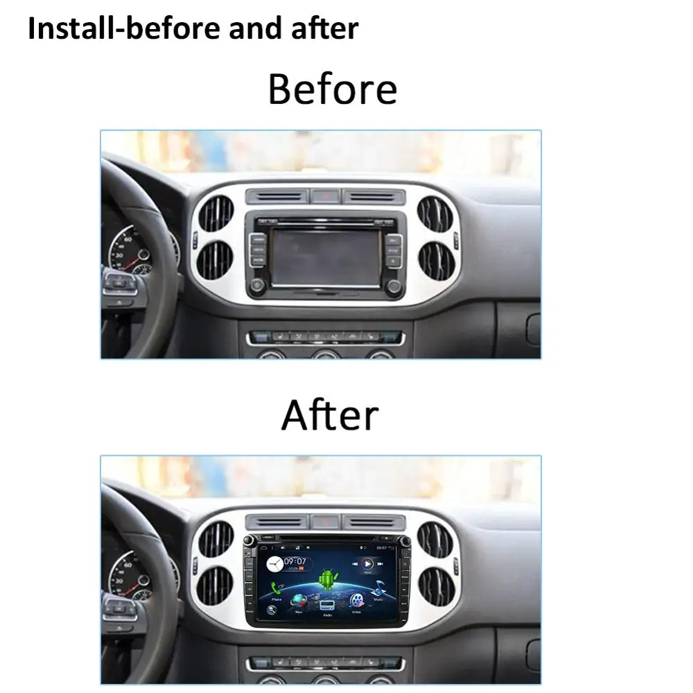 Автомобильный DVD радиоприемник Bosion Android 10 0 подходит для rns510 VW passat jetta polo