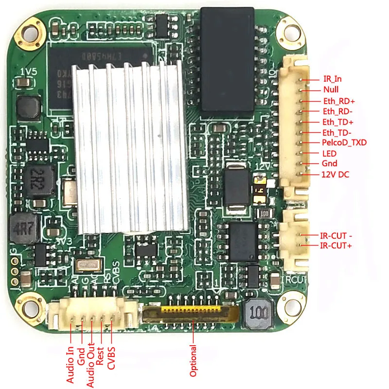  CCDCAM 2MP H.265 Star Light Camera 1/2 inch Sony CMOS IMX385 Sensor 2 Megapixel H.265 IP Camera Mod