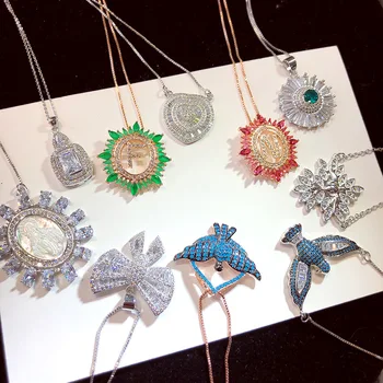 

20 Pcs/lot fashion luxury women crystal style necklace lot simple alloy women wedding necklace jewelry wholesale 200801-58