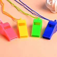 Спортивные принадлежности, пластиковый свисток, детский цветной свисток, подходит для рефери, свисток, вентиляторы, 24 упаковки
