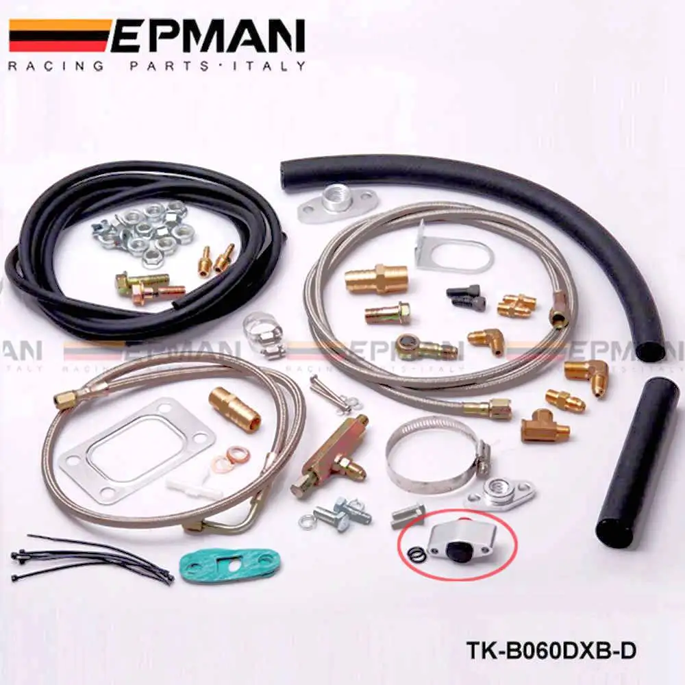 Turbo Oil Line Kit Feed Return Drain 4AN AN-4 1//8/" NPT T3T4 T04E Universal