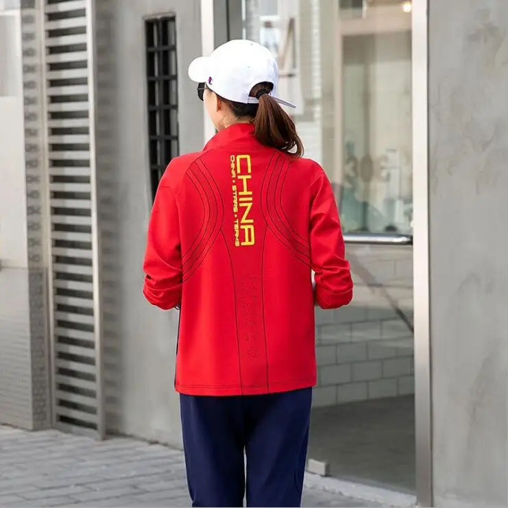 de treinamento jaqueta + calças equipe nacionais da china roupas de esporte