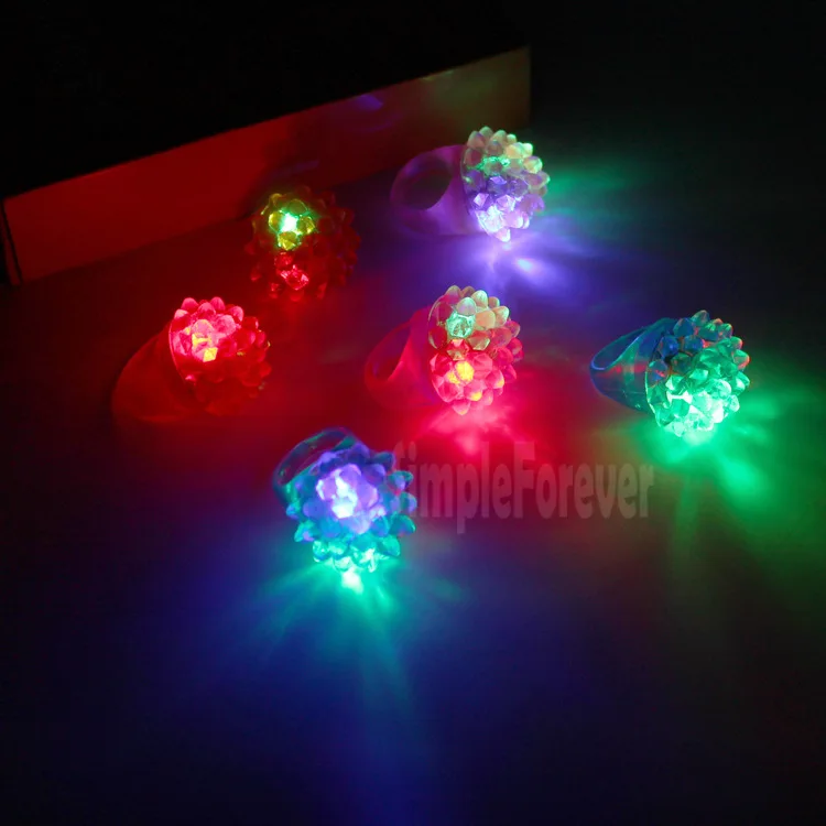 720 шт мигающее мягкое желе кольцо Rave вечерние мигающее светящееся клубничное кольцо Горячая Распродажа классный светодиодный светильник