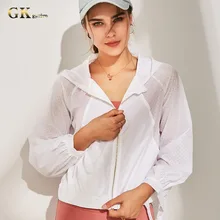 Gymkm, женские спортивные куртки, свободные, повседневные, с капюшоном, для бега, спортивные рубашки, пальто, женская, дышащая, для тренировок, толстовка, для фитнеса, спортзала, сетчатые Топы